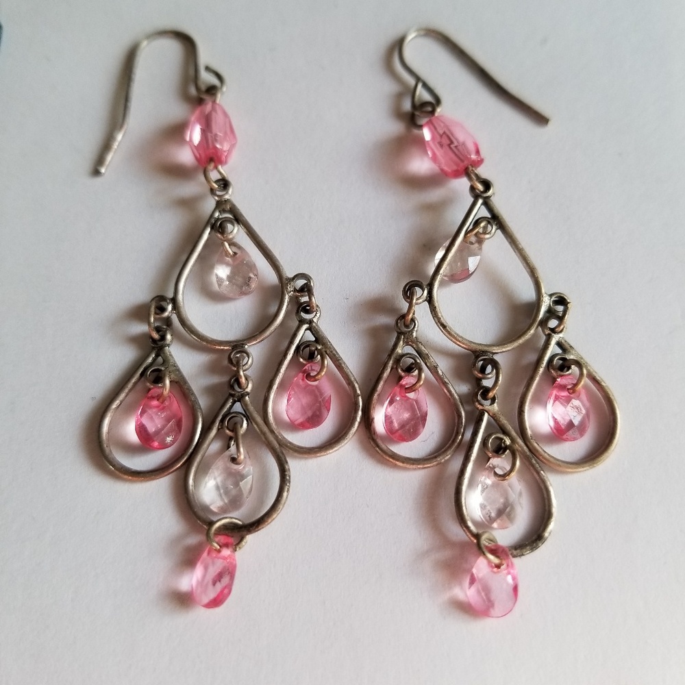 Pink earrings